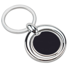 Custom manufacture Logo Metal Rotatable Keychain